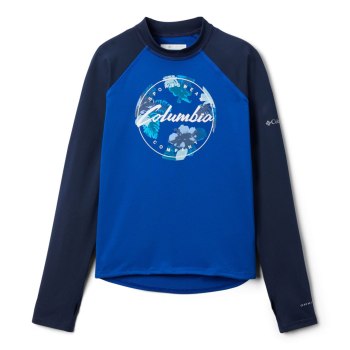 Columbia Sweater Jongens, Sandy Shores Printed Long Sleeve Sunguard Donkerblauw, 65XCNEUGM